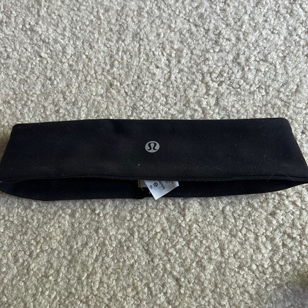 Lululemon Black Logo Headband